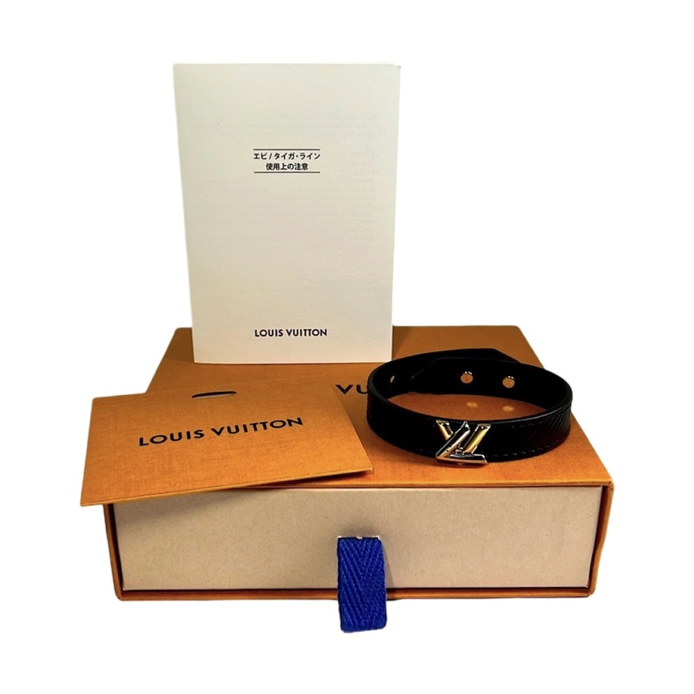EUC Two Toned LV Leather Bracelet